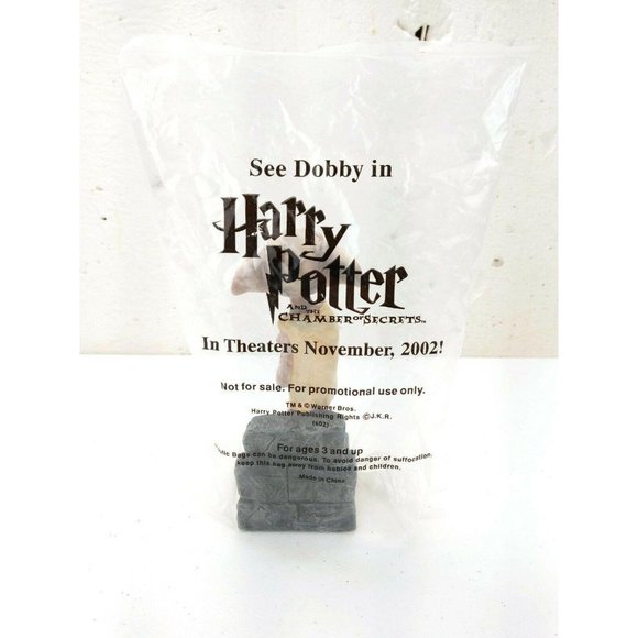 Harry Potter Dobby Bobblehead Movie Theater Promo New Vintage Sealed Chamber - Picture 5 of 8